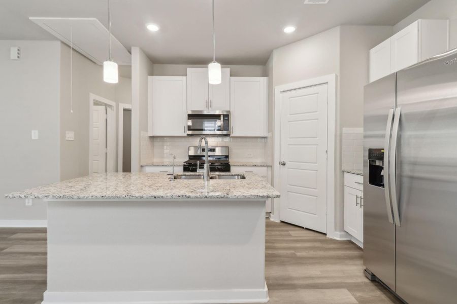 Photo is not of the actual home, but is an inspirational photo of builder’s model home and may depict options, furnishings, and/or decorator features that are not included