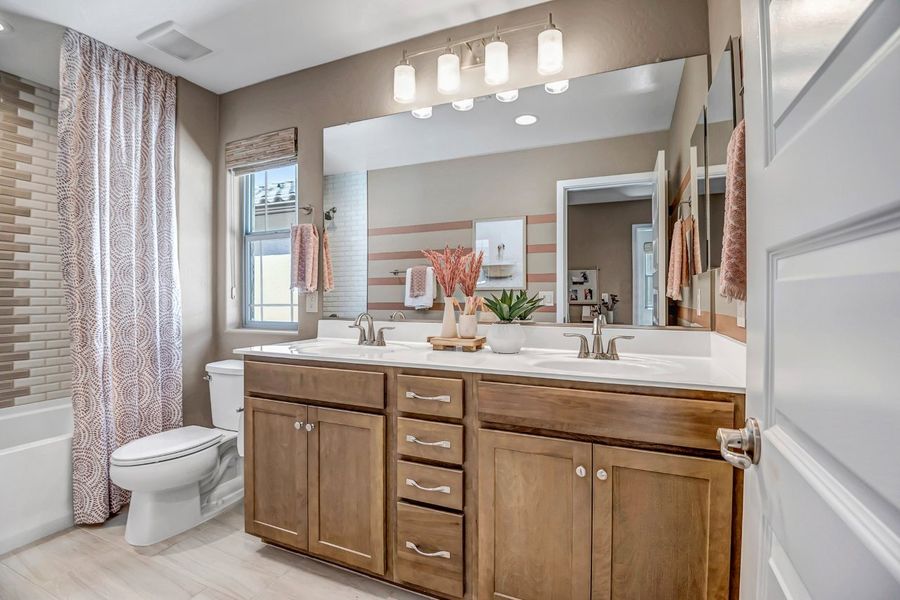 Furnished interior view inside a new home in Ironwood Villages at North Creek, Queen Creek (Image 26).