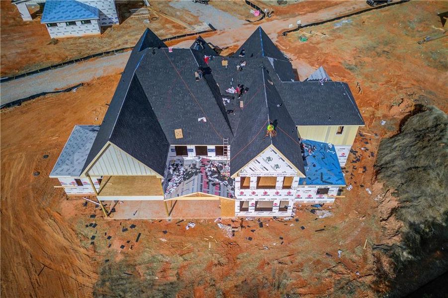 In-progress construction of a new home in , Buford, GA (Image 28).