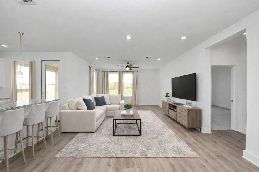 Virtually Staged Great Room