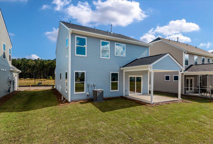 Exterior details and patio area of a home in Oakley Pointe, Moncks Corner (Image 21).