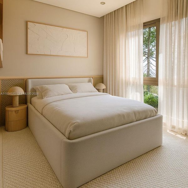 Furnished interior view inside a new home in , Hollywood (Image 8).