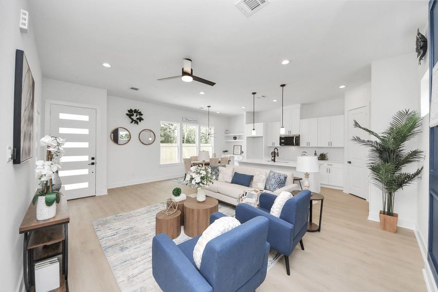 Furnished interior view inside a new home in , Houston (Image 3).