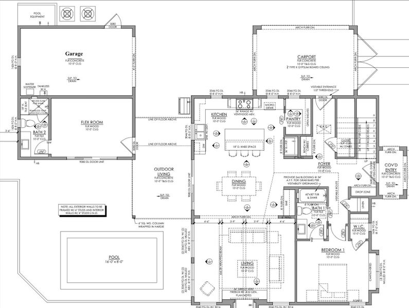 View of room layout