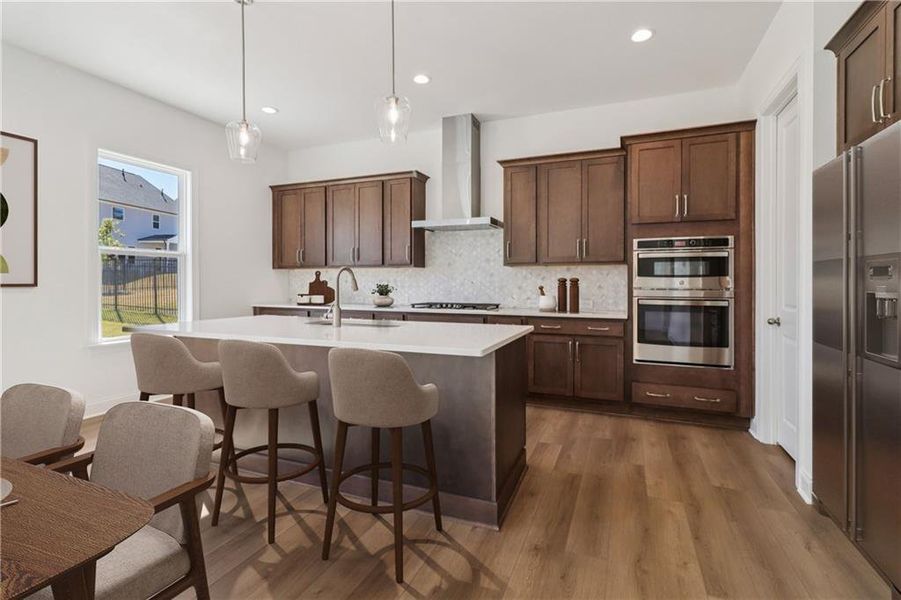 Furnished interior view inside a new home in East Harbor II at Chestatee, Dawsonville (Image 19).