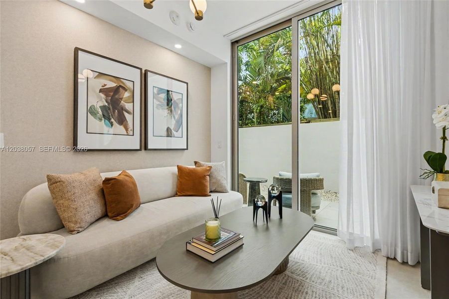 Furnished interior view inside a new home in 2200 Brickell, Miami (Image 10). Furnished interior view inside a new home in 2200 Brickell, Miami (Image 10).