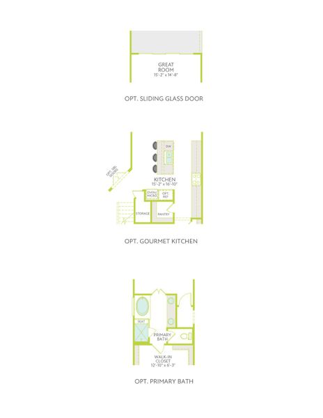 2D floor plan layout for the Spyglass by Tri Pointe Homes in Flora, Hutto, TX (Image 6).