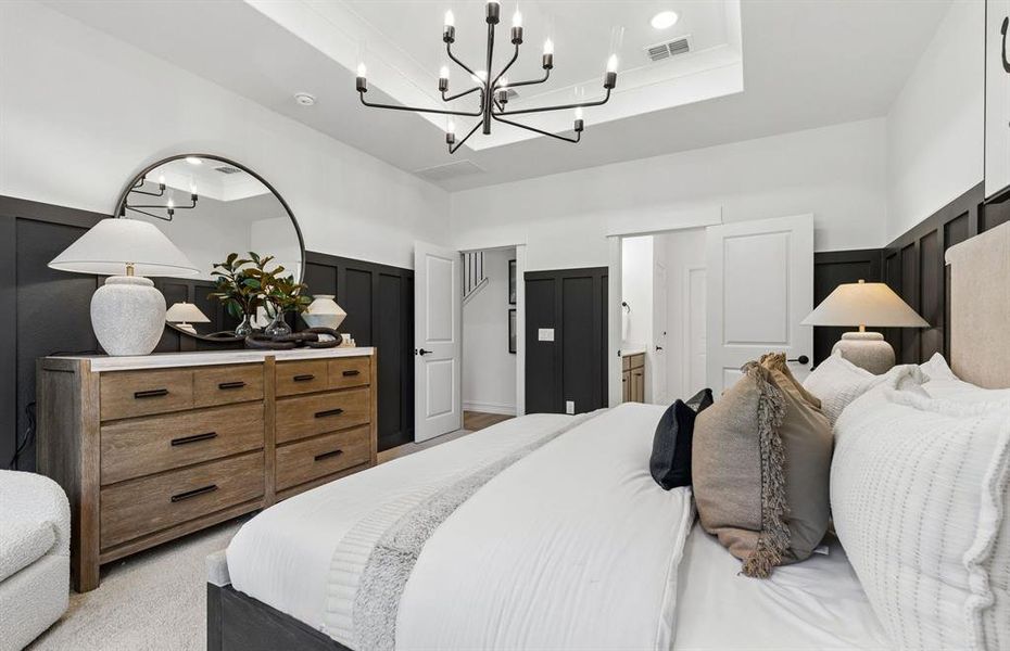 Owner's suite with optional tray ceilings *model representation