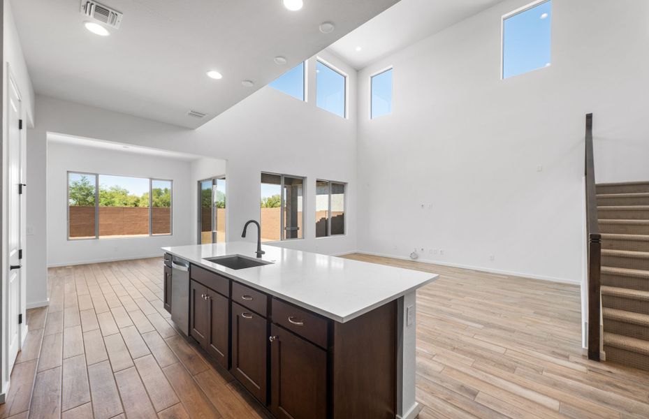 Furnished interior view inside a new home in Legado West, Queen Creek (Image 7).