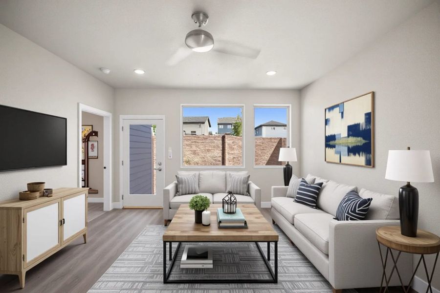 Furnished interior view inside a new home in Trails at Aspen Ridge-3, Colorado Springs (Image 14).