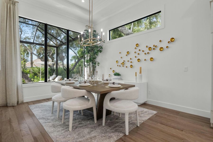 2D floor plan layout for the Indigo Grande 4 by GHO Homes in Seaglass, Vero Beach, FL (Image 80).