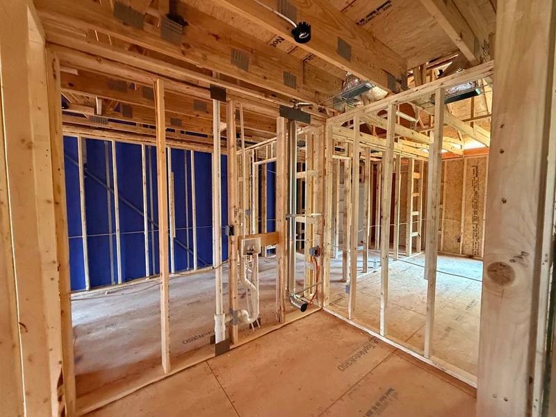 Laundry Room Construction Progress