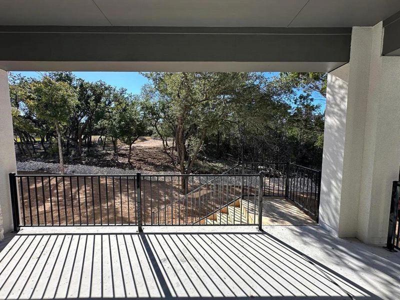 Exterior details and patio area of a home in Clearwater Ranch, Liberty Hill (Image 3). Exterior details and patio area of a home in Clearwater Ranch, Liberty Hill (Image 3).
