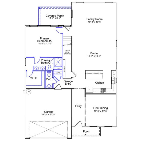 2D floor plan layout of this home in Ellington, Elgin, SC (Image 2). 2D floor plan layout of this home in Ellington, Elgin, SC (Image 2).