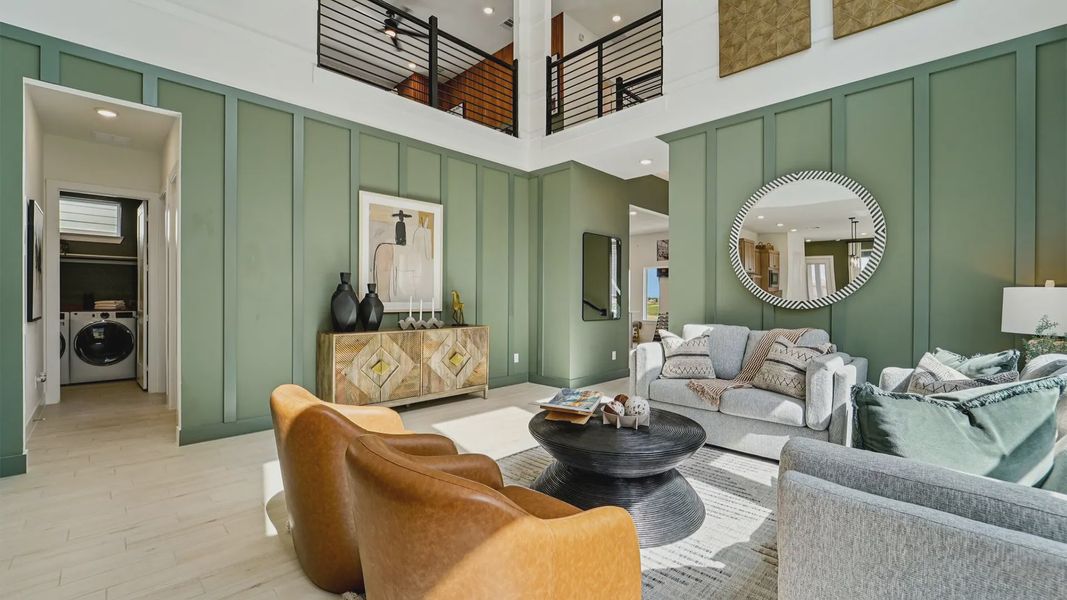 Representative furnished interior of a home built from the Laramie by Chesmar Homes in Wildrye 45', Waller (Image 8). Representative furnished interior of a home built from the Laramie by Chesmar Homes in Wildrye 45', Waller (Image 8).