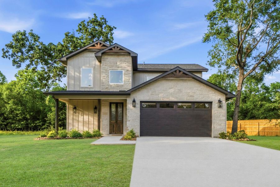 Front exterior of a new home in , Livingston, TX, highlighting curb appeal (Image 2). Front exterior of a new home in , Livingston, TX, highlighting curb appeal (Image 2).