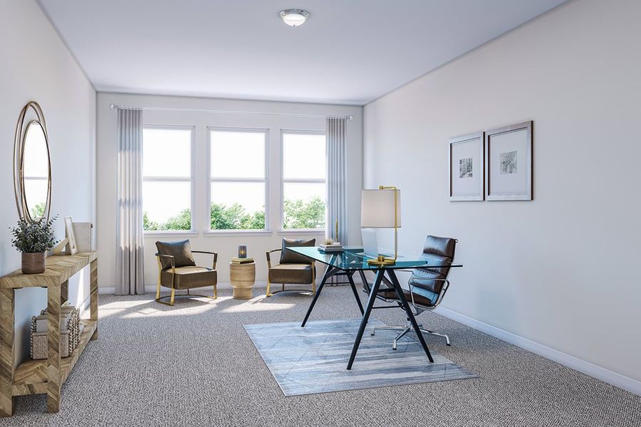 Furnished interior view inside a new home in Arbor Collection At Park Central, Georgetown (Image 16).