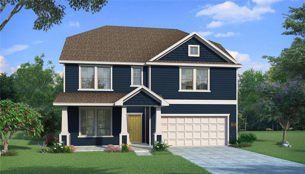 Front exterior of a new home in , Celina, TX, highlighting curb appeal (Image 23).