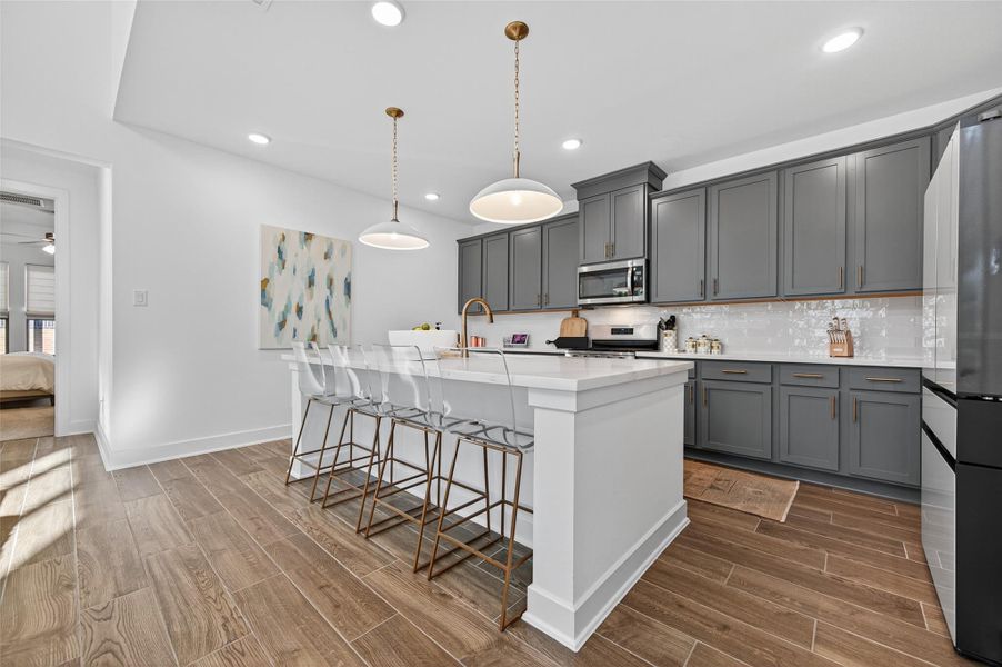 Furnished interior view inside a new home in Elyson - 40', Katy (Image 7). Furnished interior view inside a new home in Elyson - 40', Katy (Image 7).