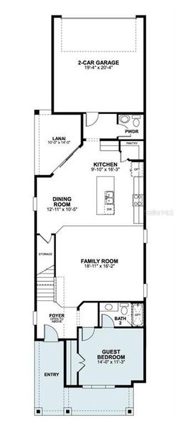 2D floor plan layout of this home in Weslyn Park, St. Cloud, FL (Image 2). 2D floor plan layout of this home in Weslyn Park, St. Cloud, FL (Image 2).