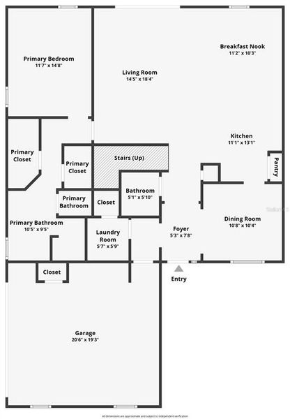 2D floor plan layout of this home in , Dade City, FL (Image 5).