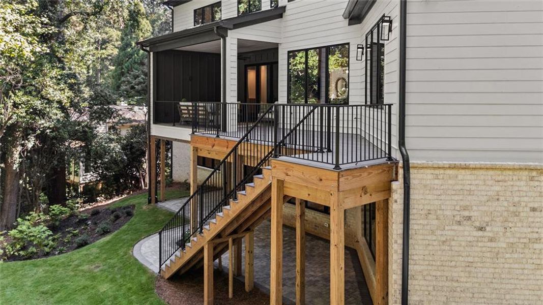 Exterior details and patio area of a home in , Atlanta (Image 38). Exterior details and patio area of a home in , Atlanta (Image 38).