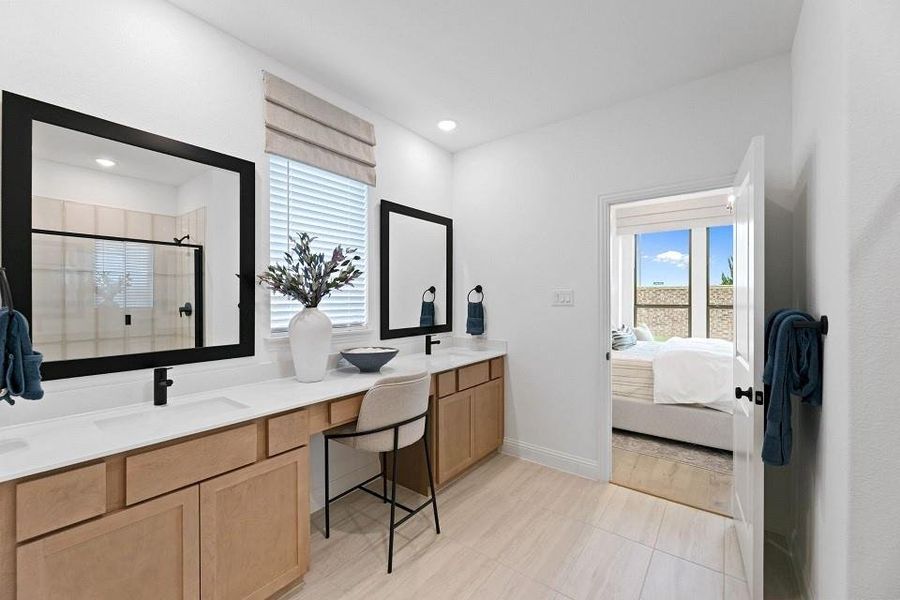 Furnished interior view inside a new home in Hulen Trails, Fort Worth (Image 8). Furnished interior view inside a new home in Hulen Trails, Fort Worth (Image 8).