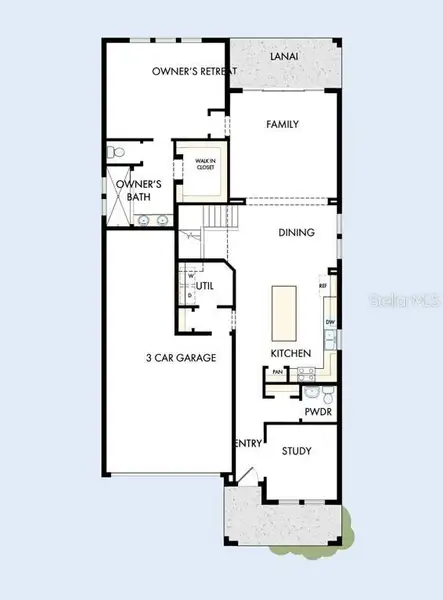 2D floor plan layout of this home in Waterset Tradition Series, Apollo Beach, FL (Image 2). 2D floor plan layout of this home in Waterset Tradition Series, Apollo Beach, FL (Image 2).