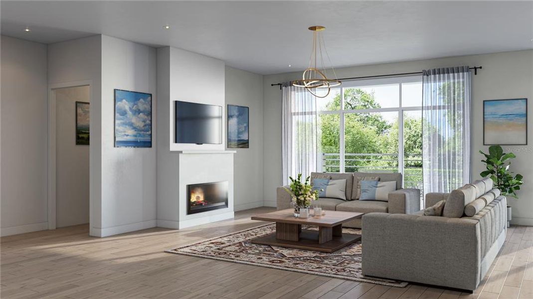 Furnished interior view inside a new home in , Tampa (Image 7).