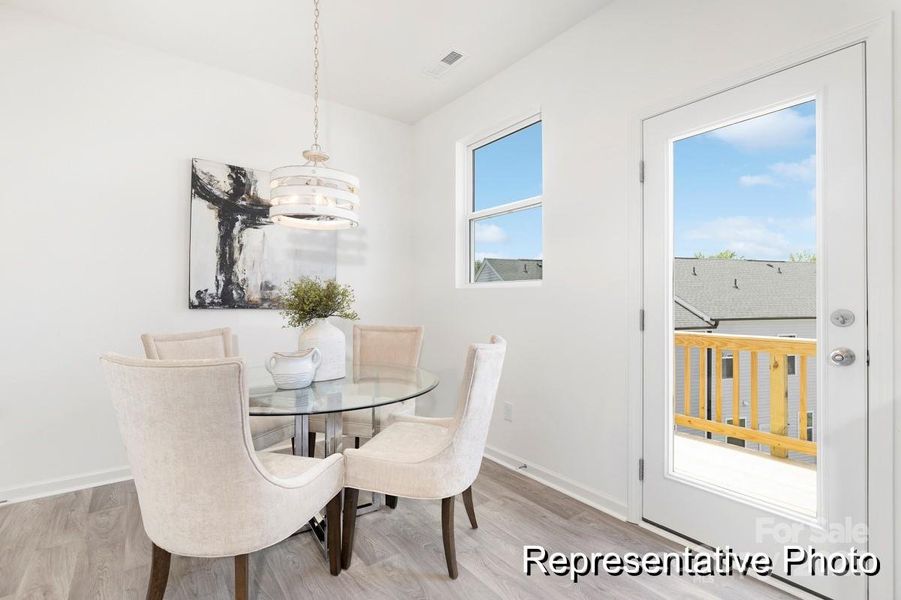Furnished interior view inside a new home in , Charlotte (Image 4). Furnished interior view inside a new home in , Charlotte (Image 4).