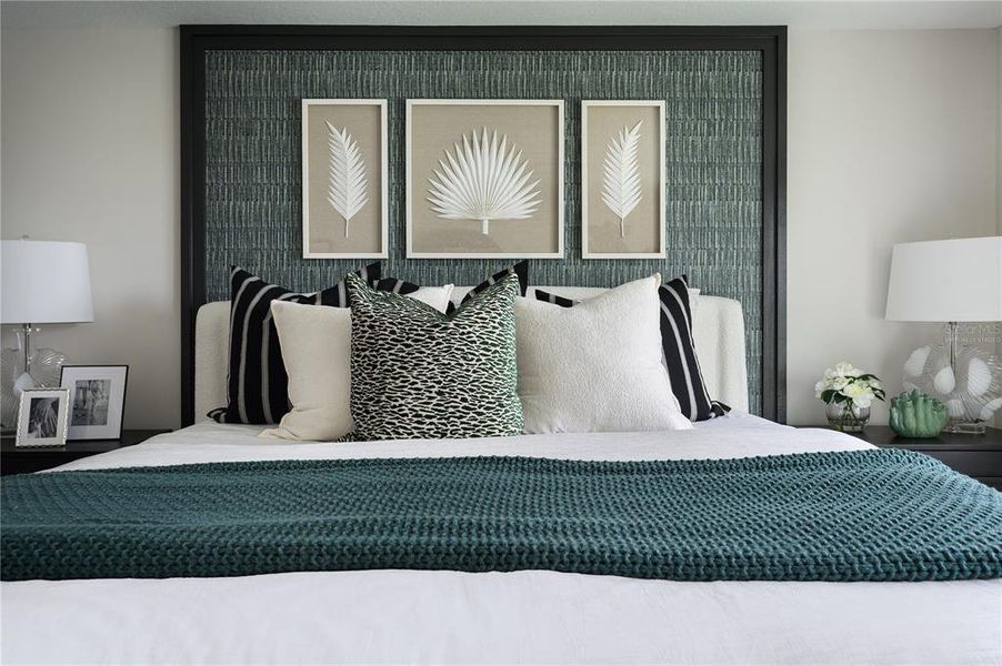 Furnished interior in a model home at Crosswinds in Haines City (Image 11).