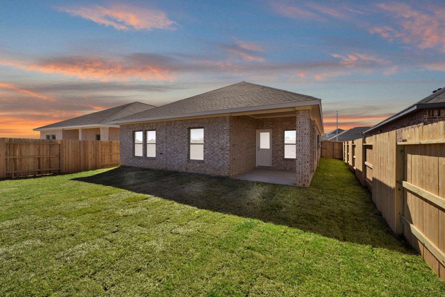 Exterior details and patio area of a home in Cypress Green, Hockley (Image 4).