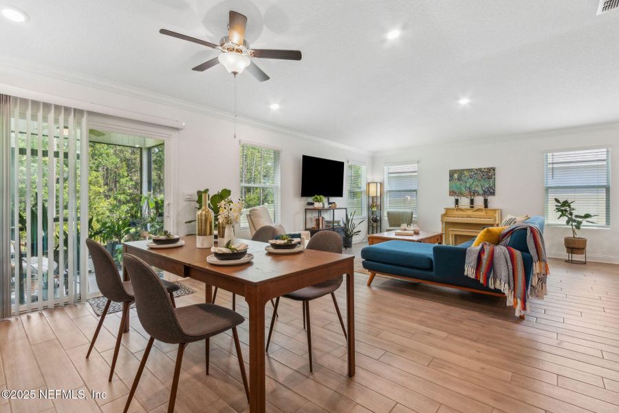 Furnished interior view inside a new home in Dorado at Entrada, St. Augustine (Image 10).