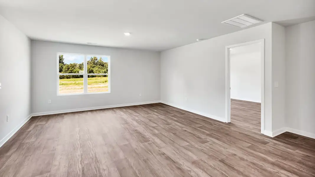 Representative unfurnished interior of a home built from the Kerry by D.R. Horton in Caspian Ridge, Richlands (Image 11). Representative unfurnished interior of a home built from the Kerry by D.R. Horton in Caspian Ridge, Richlands (Image 11).