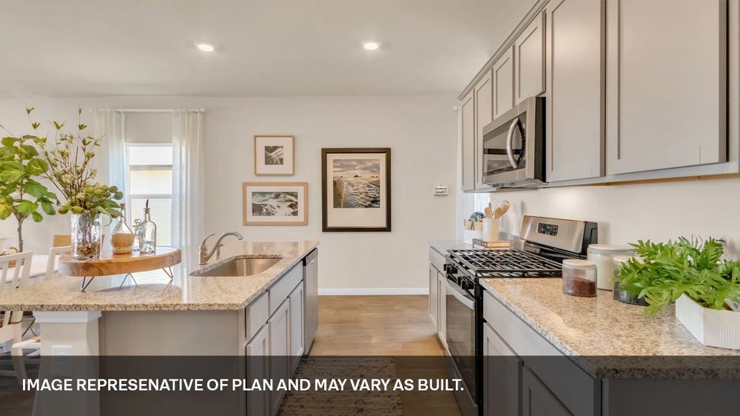 Furnished interior view inside a new home in Southgrove, Kyle (Image 6).