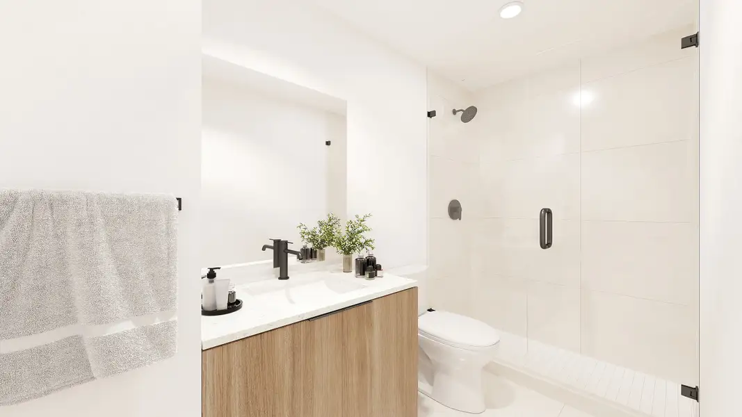 Representative furnished interior of a home built from the Olivia B by Bluenest Development in Limonar Estates, Homestead (Image 9).