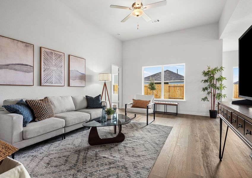 The living room is a great place to gather with friends and family. The living room is a great place to gather with friends and family.
