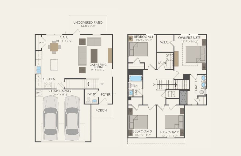 2D floor plan layout of this home in Arbordale, Forney, TX (Image 2). 2D floor plan layout of this home in Arbordale, Forney, TX (Image 2).