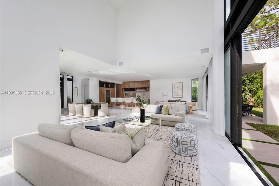 Furnished interior view inside a new home in , South Miami (Image 54).
