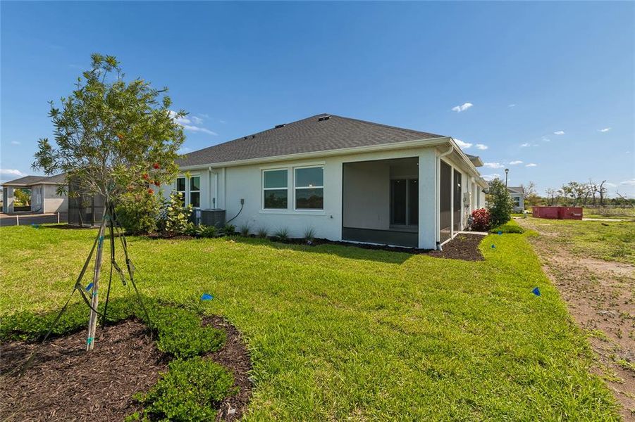 Exterior details and patio area of a home in Gracewater at Sarasota, Sarasota (Image 26).