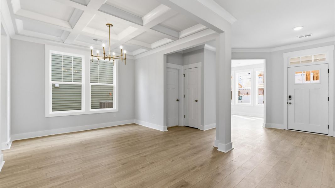 Open-concept dining area with thoughtful flow—perfect for entertaining in this first-class home in Gray Court, SC
