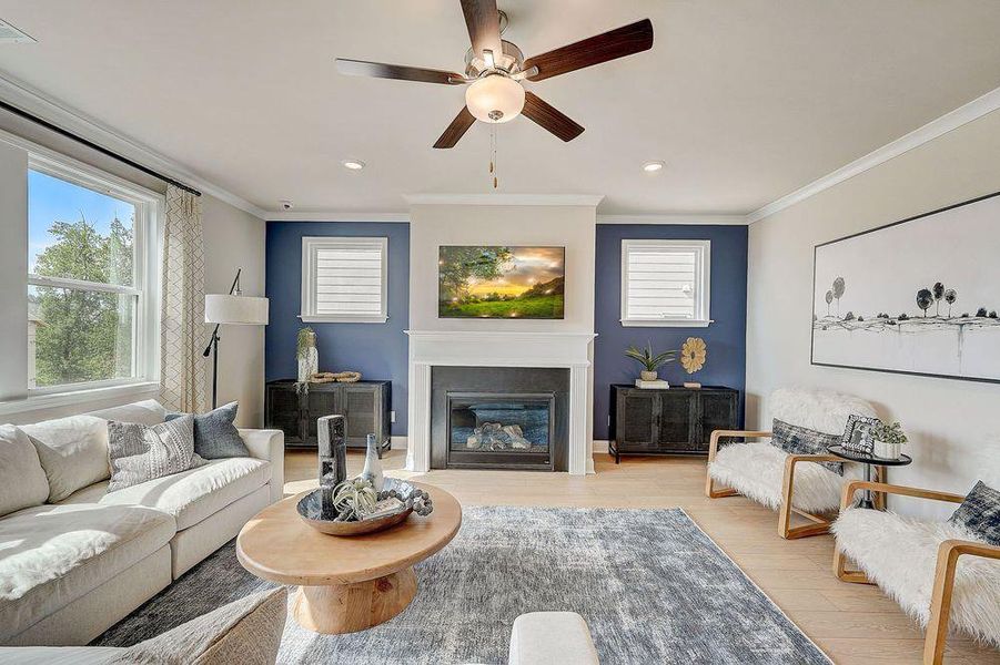 Furnished interior view inside a new home in Falls Creek, Flowery Branch (Image 17).