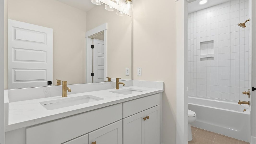Representative furnished interior of a home built from the Lighthouse II by DRB Homes in Bayview Acres, Mount Pleasant (Image 17).