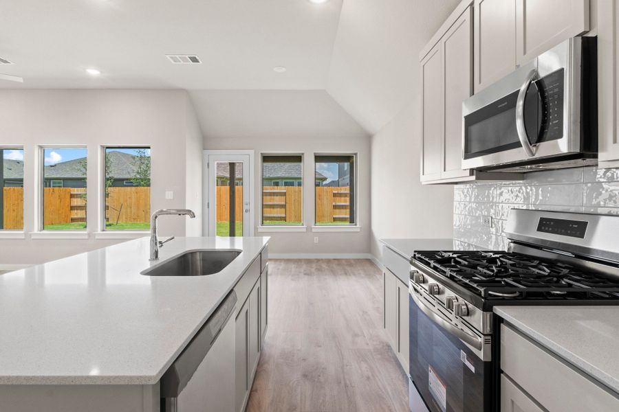 Representative furnished interior of a home built from the Nueces by Trophy Signature Homes in Prairie Winds, Hutto (Image 10).