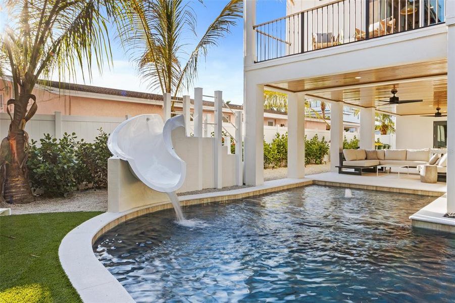 Exterior details and patio area of a home in , Sarasota (Image 24).