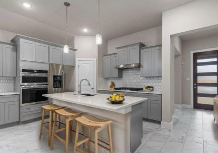 Furnished interior view inside a new home in , Angleton (Image 7).