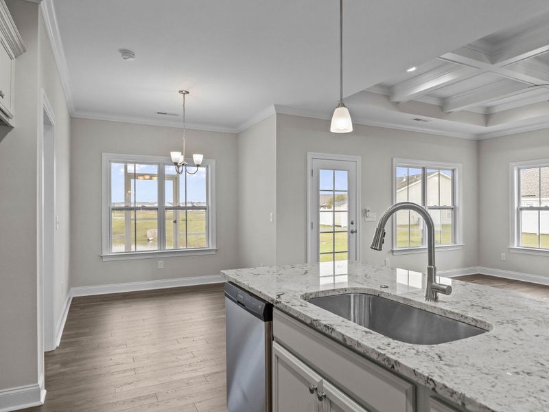Furnished interior view inside a new home in The Villas at Langston Farms, Winterville (Image 8).