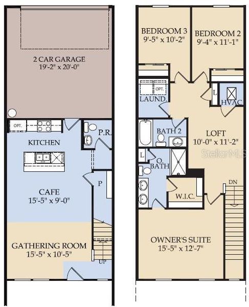 2D floor plan layout of this home in Tohoqua, Kissimmee, FL (Image 2). 2D floor plan layout of this home in Tohoqua, Kissimmee, FL (Image 2).
