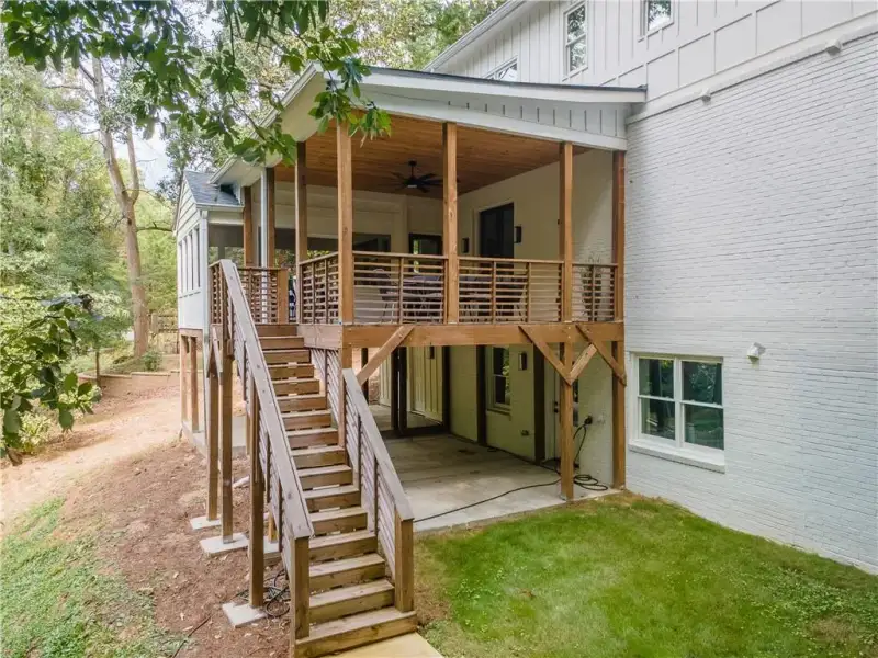 Exterior details and patio area of a home in , Sandy Springs (Image 28).