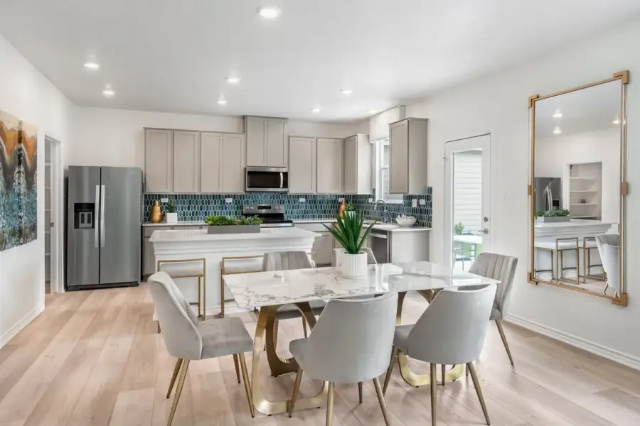 Representative furnished interior of a home built from the 2154 by KB Home in Espino Trails, San Antonio (Image 8).